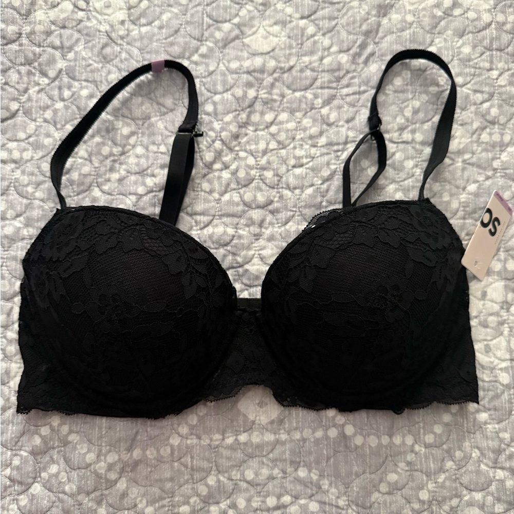 🦄 SO 36D Black Lace Women's Bra - Picture 1 of 5